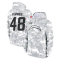 Fenge LA.Chargers #48 Bud Dupree Player Arctic Camo Salute to Service Hoodies Limited Game Stitched Jerseys