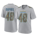 Fenge LA.Chargers #48 Bud Dupree Player Gray Atmosphere Fashion Home Game Stitched Jerseys