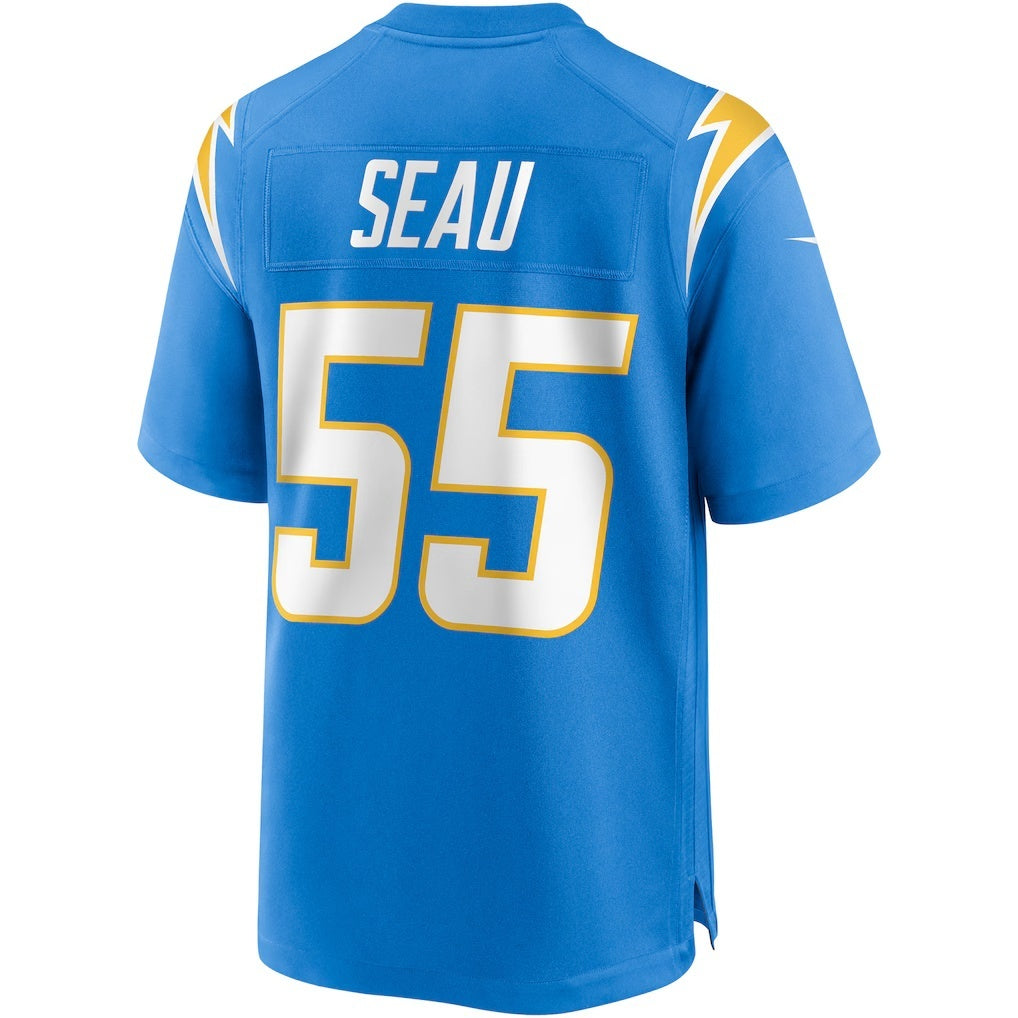 Fenge LA.Chargers #55 Junior Seau Powder Blue Game Retired Player Stitched Jerseys