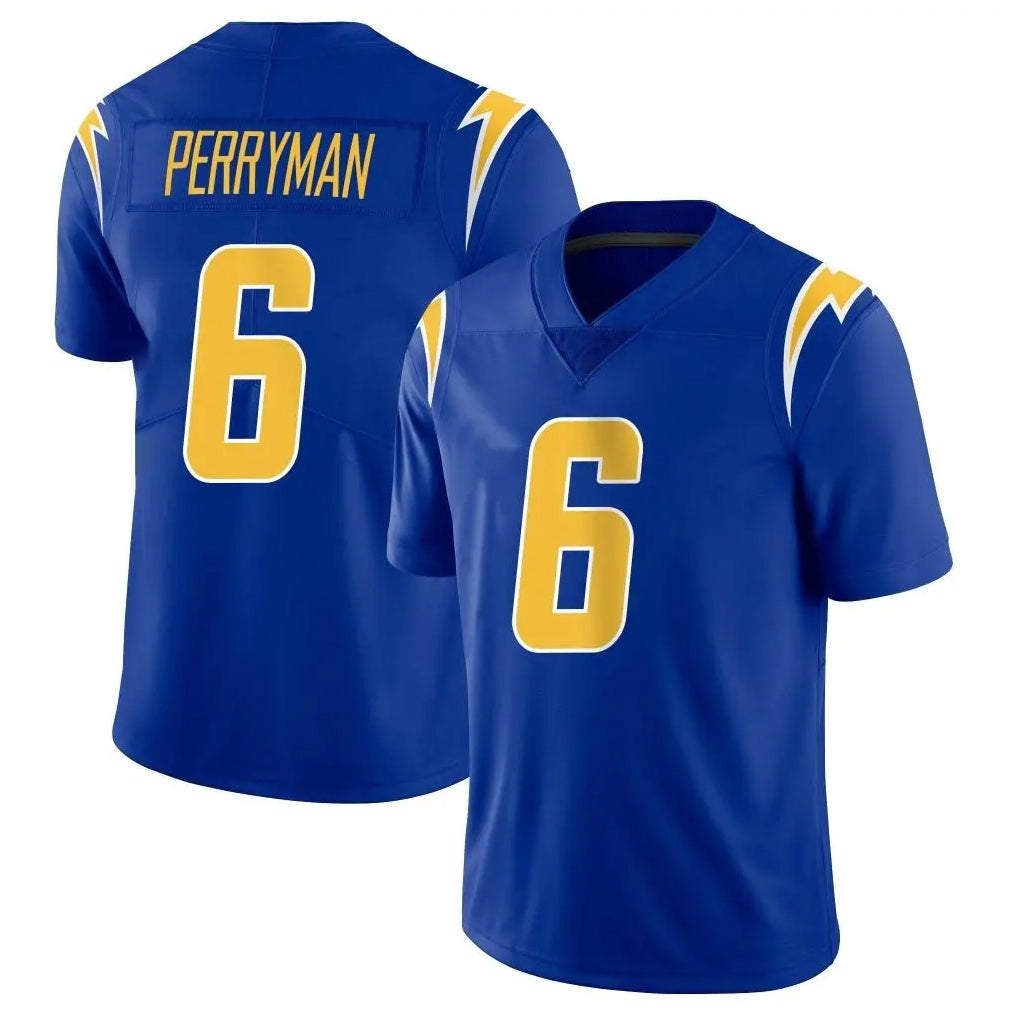 Fenge LA.Chargers #6 Denzel Perryman Player Royal Limited Vapor Home Game Stitched Jerseys