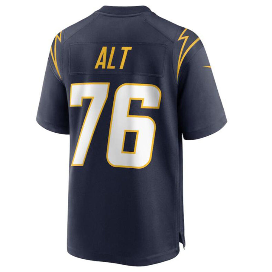 Fenge LA.Chargers #76 Joe Alt Navy 2024 Draft First Round Pick Player Game Jersey American Stitched Jerseys