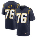Fenge LA.Chargers #76 Joe Alt Navy 2024 Draft First Round Pick Player Game Jersey American Stitched Jersey