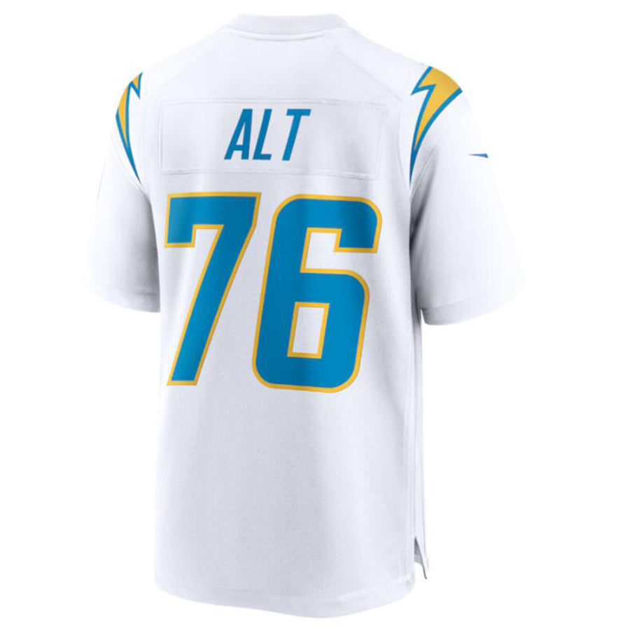 Fenge LA.Chargers #76 Joe Alt White 2024 Draft First Round Pick Player Game Jersey American Stitched Jersey