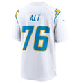 Fenge LA.Chargers #76 Joe Alt White 2024 Draft First Round Pick Player Game Jersey American Stitched Jersey