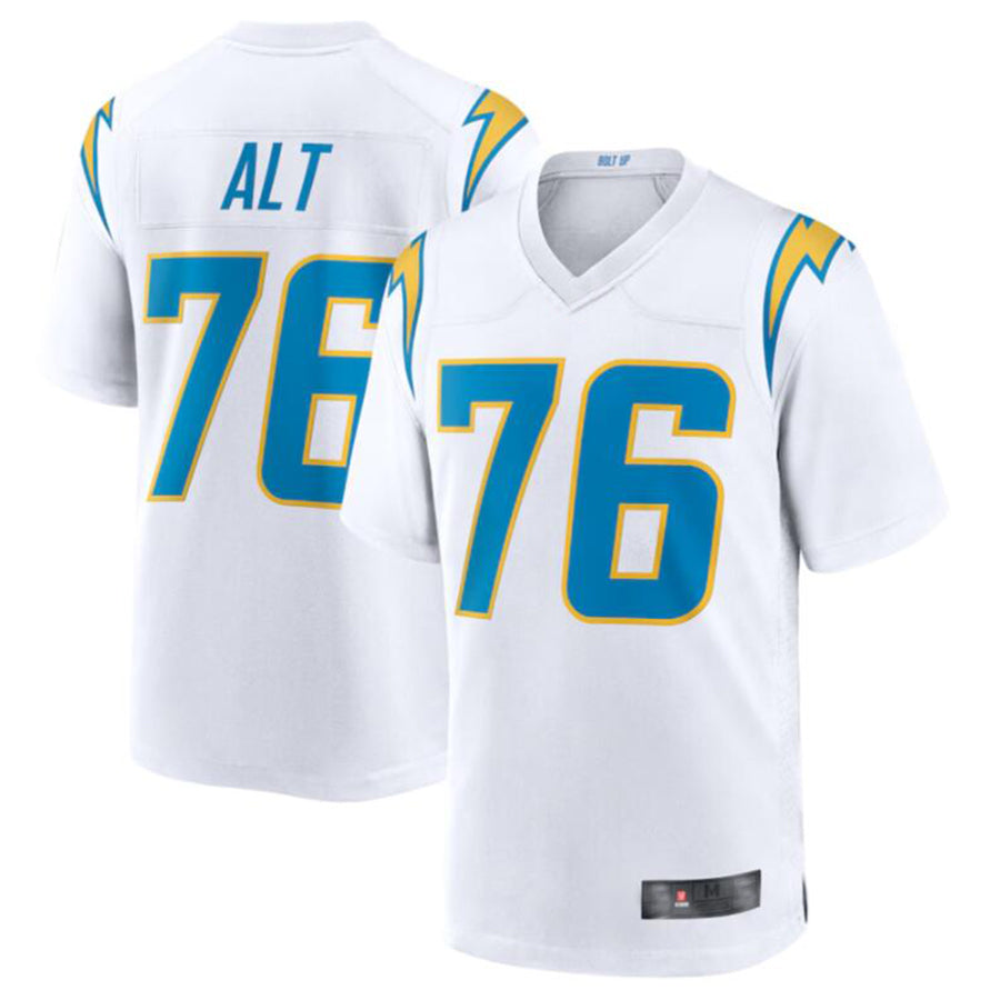 Fenge LA.Chargers #76 Joe Alt White 2024 Draft First Round Pick Player Game Jersey American Stitched Jerseys