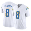 Fenge LA.Chargers #8 Omarion Hampton Player White Limited Vapor F.U.S.E. Home Game Stitched Jerseys