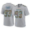 Fenge LA.Chargers #93 Teair Tart Player Gray Atmosphere Fashion Home Game Stitched Jerseys