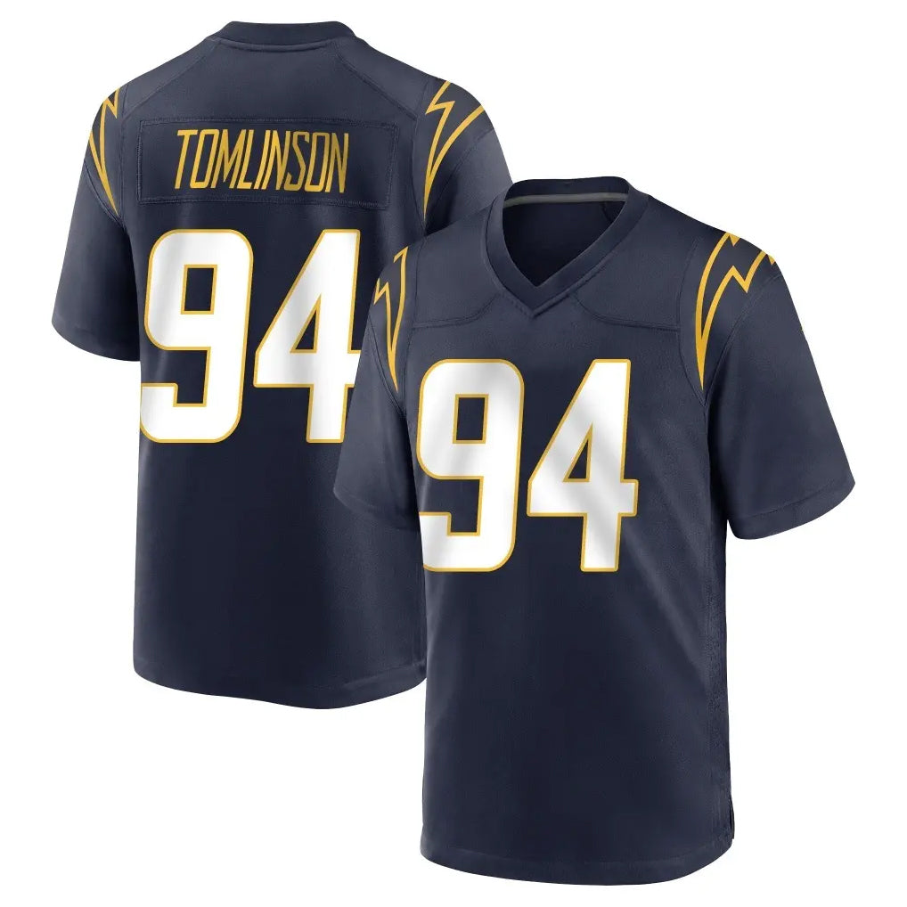 Fenge LA.Chargers #94 Dalvin Tomlinson Player Navy Home Game Stitched Jerseys