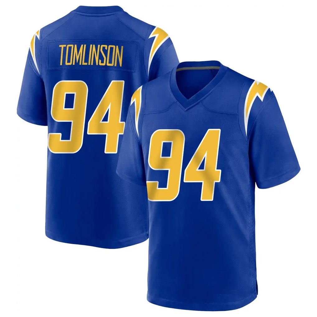 Fenge LA.Chargers #94 Dalvin Tomlinson Player Royal Home Game Stitched Jerseys