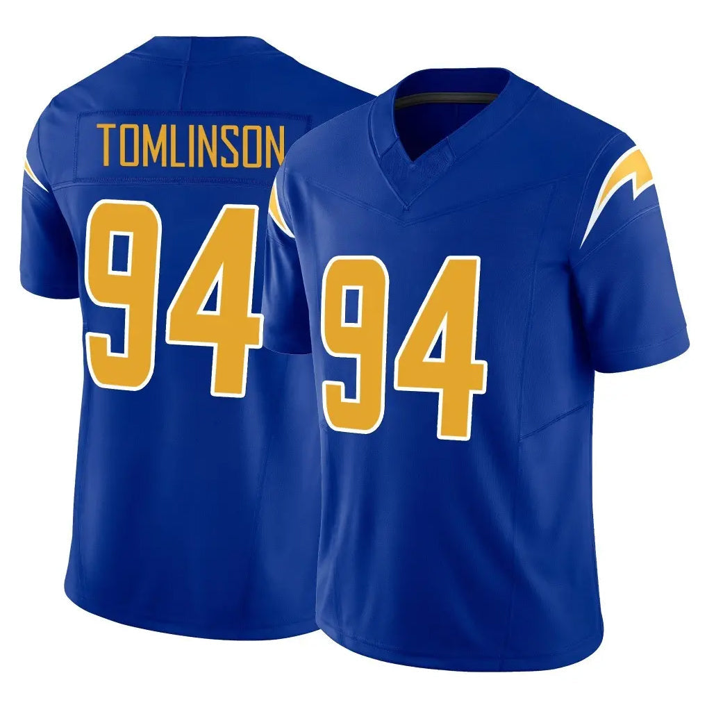 Fenge LA.Chargers #94 Dalvin Tomlinson Player Royal Limited Vapor F.U.S.E. Home Game Stitched Jerseys