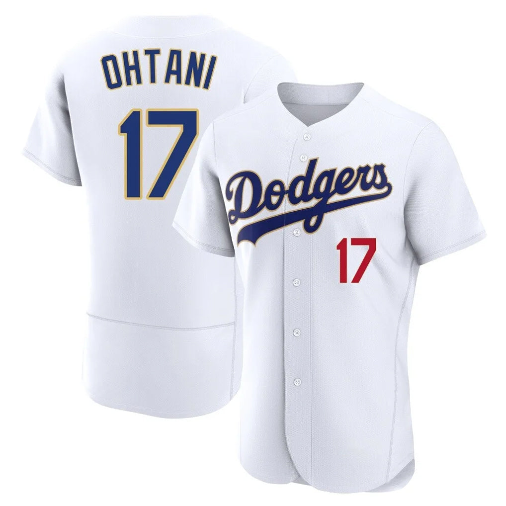 Fenge LA.Dodgers #17 Shohei Ohtani Player Gold White 2026 Collection Stadium Limited Elite Stitched Jerseys