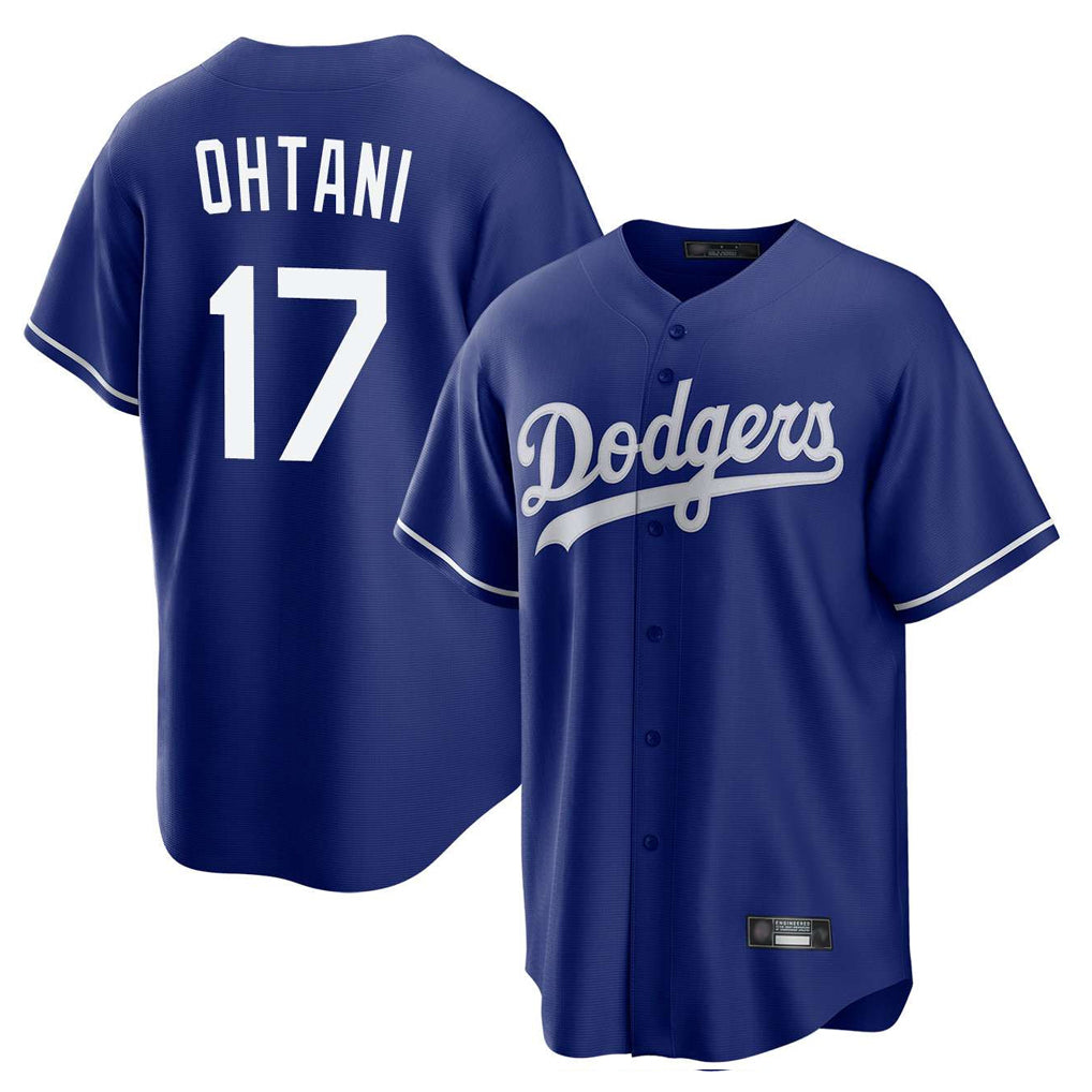 Fenge LA.Dodgers #17 Shohei Ohtani Player Royal Home Game Stitched Jerseys