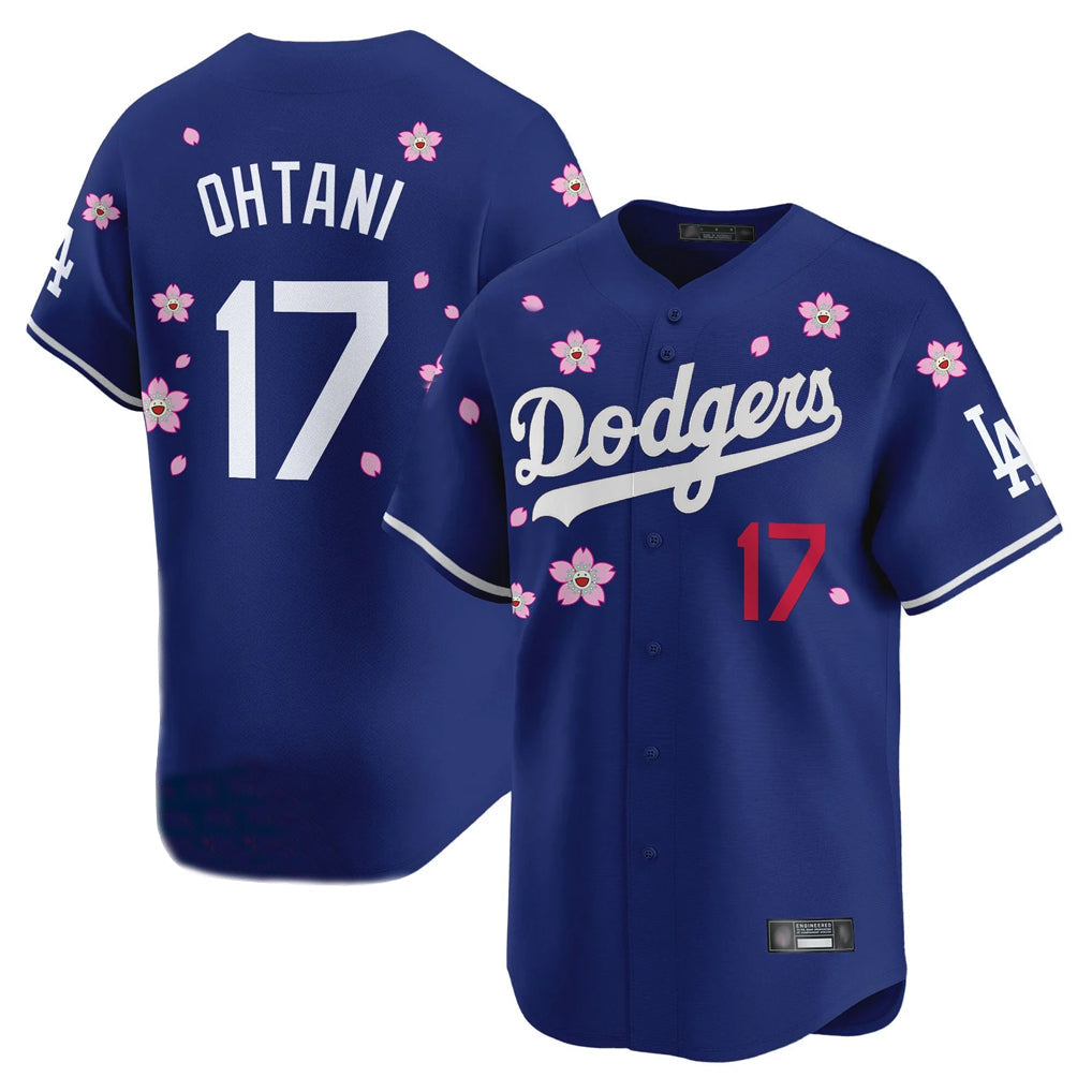 Fenge LA.Dodgers #17 Shohei Ohtani Player Royal Tokyo Series Vapor Premier Limited Stitched Jerseys