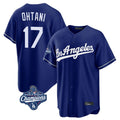 Fenge LA.Dodgers #17 Shohei Ohtani Player Royal World Series Meet Game Stitched Jerseys