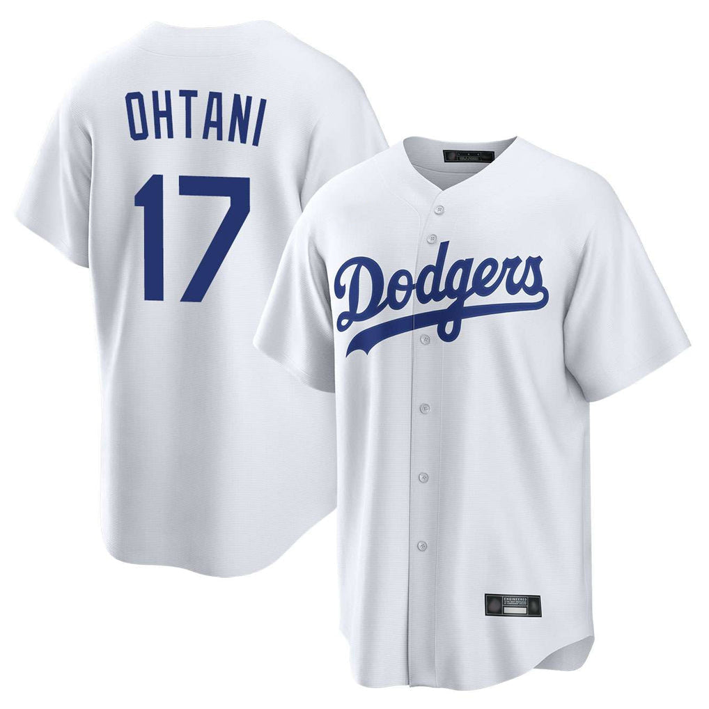 Fenge LA.Dodgers #17 Shohei Ohtani Player White Game Home Stitched Jerseys