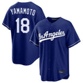 Fenge LA.Dodgers #18 Yoshinobu Yamamoto Player Royal Game Stitched Jerseys