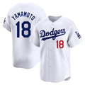 Fenge LA.Dodgers #18 Yoshinobu Yamamoto Player White Limited Home Stitched Jerseys