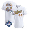 Fenge LA.Dodgers #44 Andy Pages Player Gold World Series Meet Limited Elite Home Stitched Jerseys