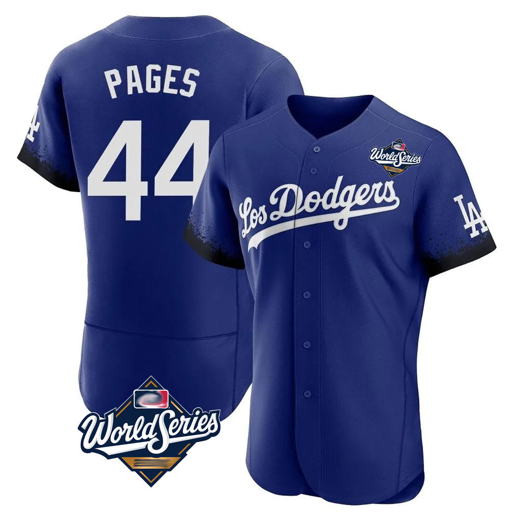 Fenge LA.Dodgers #44 Andy Pages Player Royal World Series City Connect Elite Home Stitched Jerseys