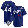 Fenge LA.Dodgers #44 Andy Pages Player Royal World Series Limited Home Stitched Jerseys