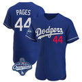 Fenge LA.Dodgers #44 Andy Pages Player Royal World Series Meet Limited Elite Home Stitched Jerseys