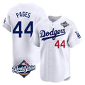 Fenge LA.Dodgers #44 Andy Pages Player White World Series Limited Home Stitched Jerseys