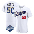 Fenge LA.Dodgers #50 Mookie Betts Player Gold White World Series Meet 2026 Collection Stadium Limited Elite Stitched Jerseys