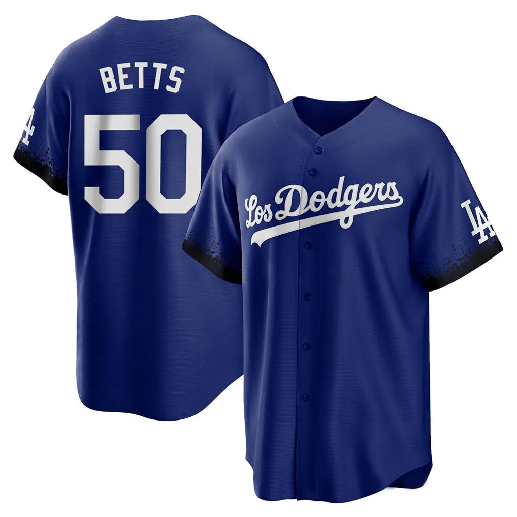 Fenge LA.Dodgers #50 Mookie Betts Player Royal City Connect Home Game Stitched Jerseys