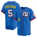 Fenge LA.Dodgers #5 Freddie Freeman Player Blue All-Star Limited Home Stitched Jerseys