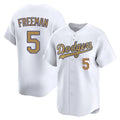 Fenge LA.Dodgers #5 Freddie Freeman Player White Collection Limited Home Stitched Jerseys