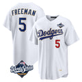 Fenge LA.Dodgers #5 Freddie Freeman Player White World Series 2026 Collection Stadium Limited Stitched Jerseys