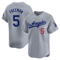 Fenge LA.Dodgers #5 Freddie Freeman Player Gray Limited Home Stitched Jerseys