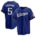Fenge LA.Dodgers #5 Freddie Freeman Player Royal City Connect Home Game Stitched Jerseys