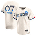 Fenge LA.Dodgers #7 Blake Snell Player Cream City Connect Limited Home Stitched Jerseys