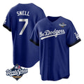 Fenge LA.Dodgers #7 Blake Snell Player Royal City Connect Game World Series Stitched Jerseys