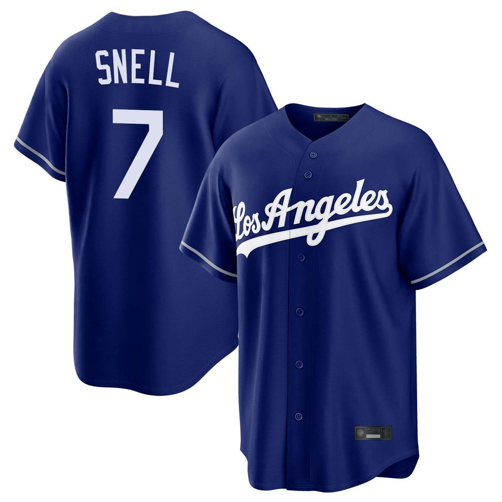 Fenge LA.Dodgers #7 Blake Snell Player Royal Game Stitched Jerseys