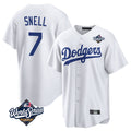 Fenge LA.Dodgers #7 Blake Snell Player White Game World Series Stitched Jerseys