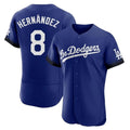 Fenge LA.Dodgers #8 Enrique Hern?¡ì?¨¦ndez Player Royal City Connect Elite Home Stitched Jerseys