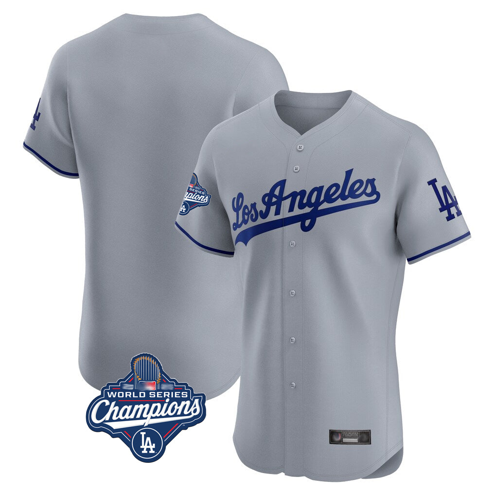 Fenge LA.Dodgers Blank Player Gray Limited Elite Home World Series Meet Stitched Jerseys