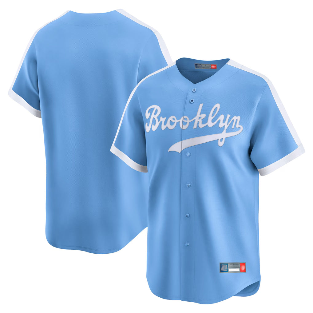 Fenge LA.Dodgers Blank Player Light Blue Cooperstown Collection Limited Stitched Jerseys