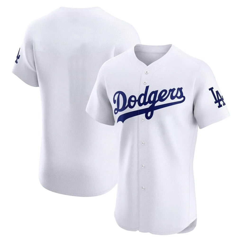 Fenge LA.Dodgers Blank Player White Limited Elite Home Stitched Jerseys