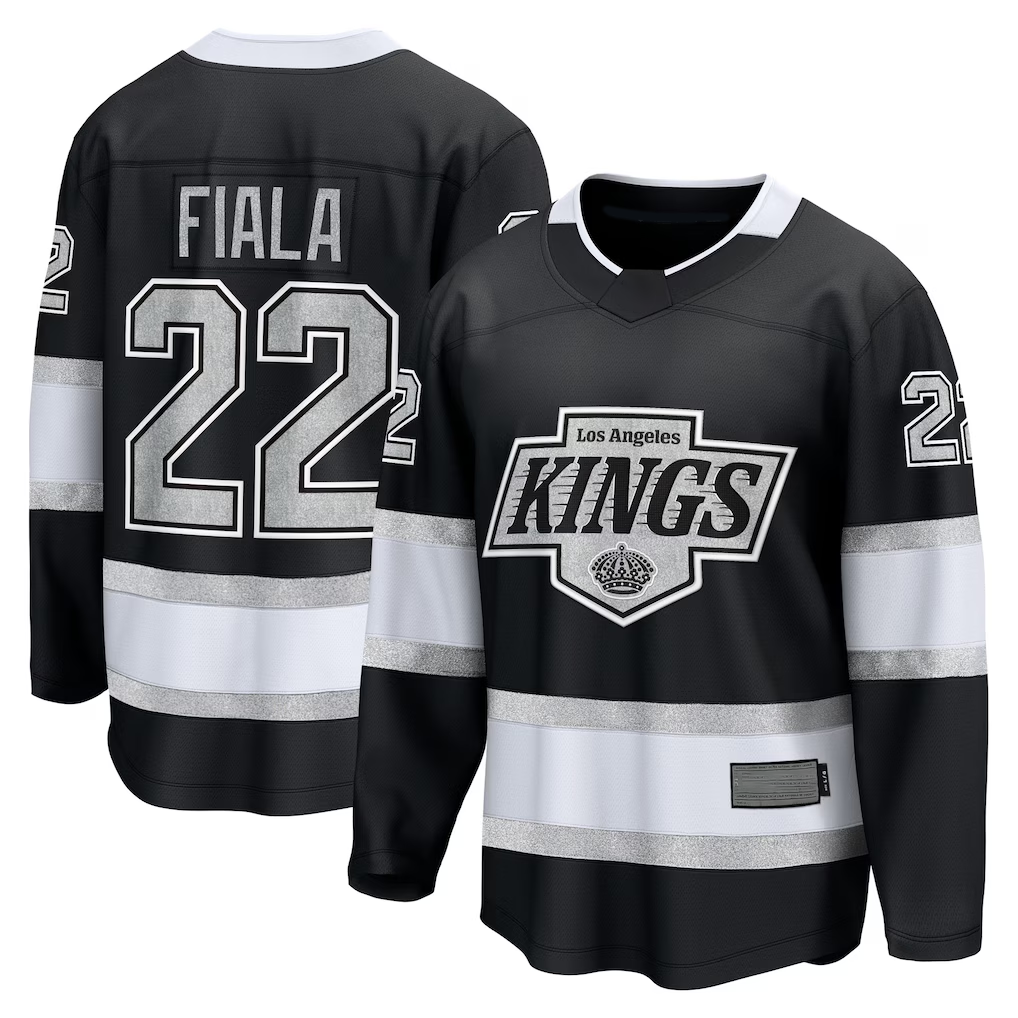 Fenge LA.Kings #22 Kevin Fiala Black Home Breakaway Jerseys