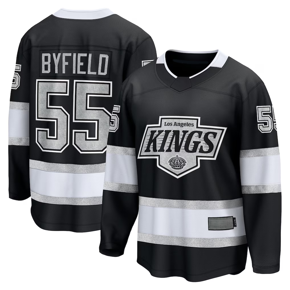 Fenge LA.Kings #55 Quinton Byfield Black Home Breakaway Jerseys
