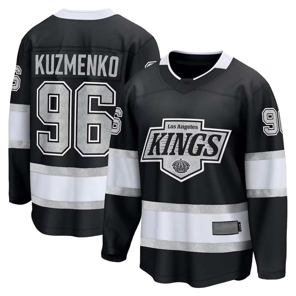 Fenge LA.Kings #96 Andrei Kuzmenko Black Home Breakaway Jerseys