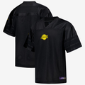 Fenge LA.Lakers Black Courtside Football Stitched Jerseys