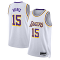 Fenge LA.Lakers #15 Austin Reaves White Association Edition Swingman Stitched Jerseys