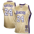 Fenge LA.Lakers #24 Kobe Bryant Mitchell & Ness Gold Hall of Fame Class of 2020 #24 Authentic Hardwood Classics Jerseys
