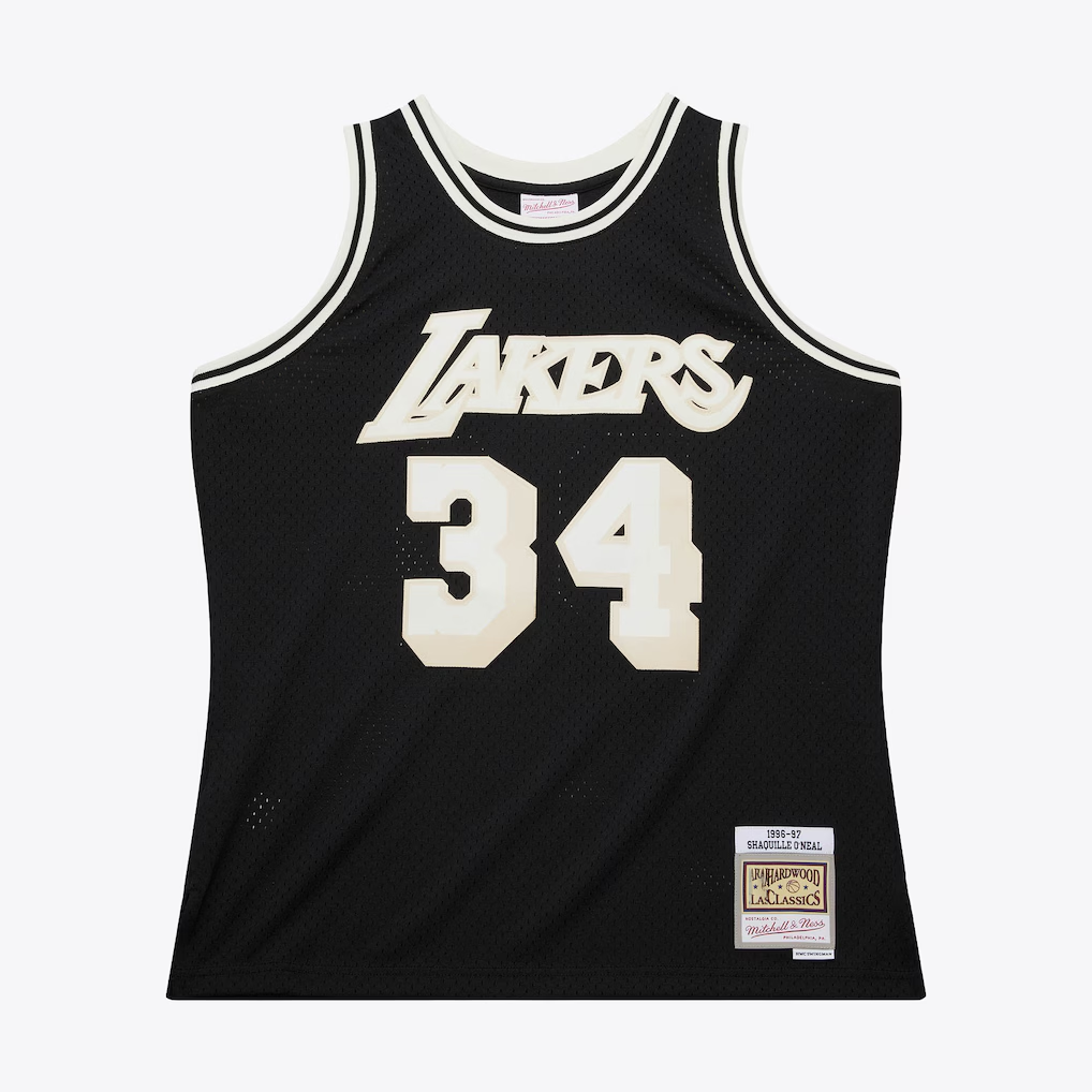 Fenge LA.Lakers #34 Steve Nash Mitchell & Ness Off Court Swingman Stitched Jerseys