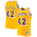 Fenge LA.Lakers #42 James Worthy Mitchell & Ness Gold 1984-1985 Hardwood Classics Swingman Stitched Jerseys