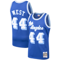 Fenge LA.Lakers #44 Jerry West Mitchell & Ness Royal Hardwood Classics Swingman Stitched Jerseys